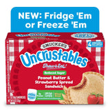 Smucker's Uncrustables Whole Wheat Peanut Butter & Strawberry Jam Frozen Sandwiches, Individually Wrapped, 120 Count