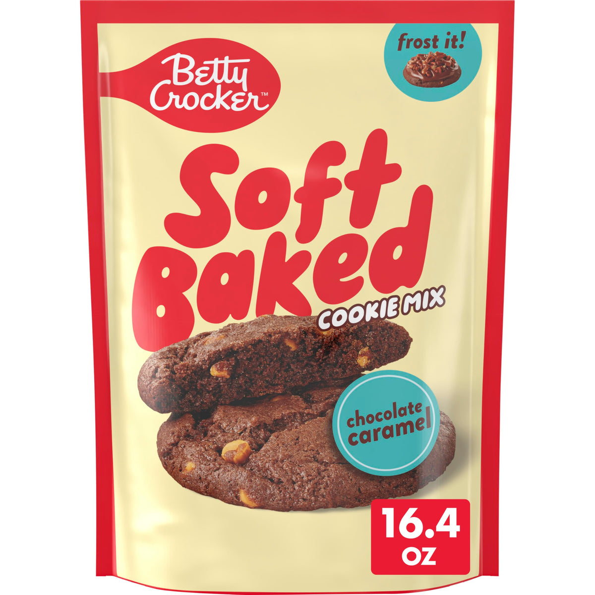 Betty Crocker Soft Baked Cookie Mix, Chocolate Caramel Flavored, 16.4 oz