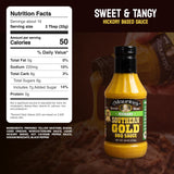 Maurice’s Southern Gold BBQ Sauce, Hickory - Smoke-Kissed Carolina Gold Barbecue Sauce - Authentic Southern Carolina Barbeque Dressing - Mustard Based
