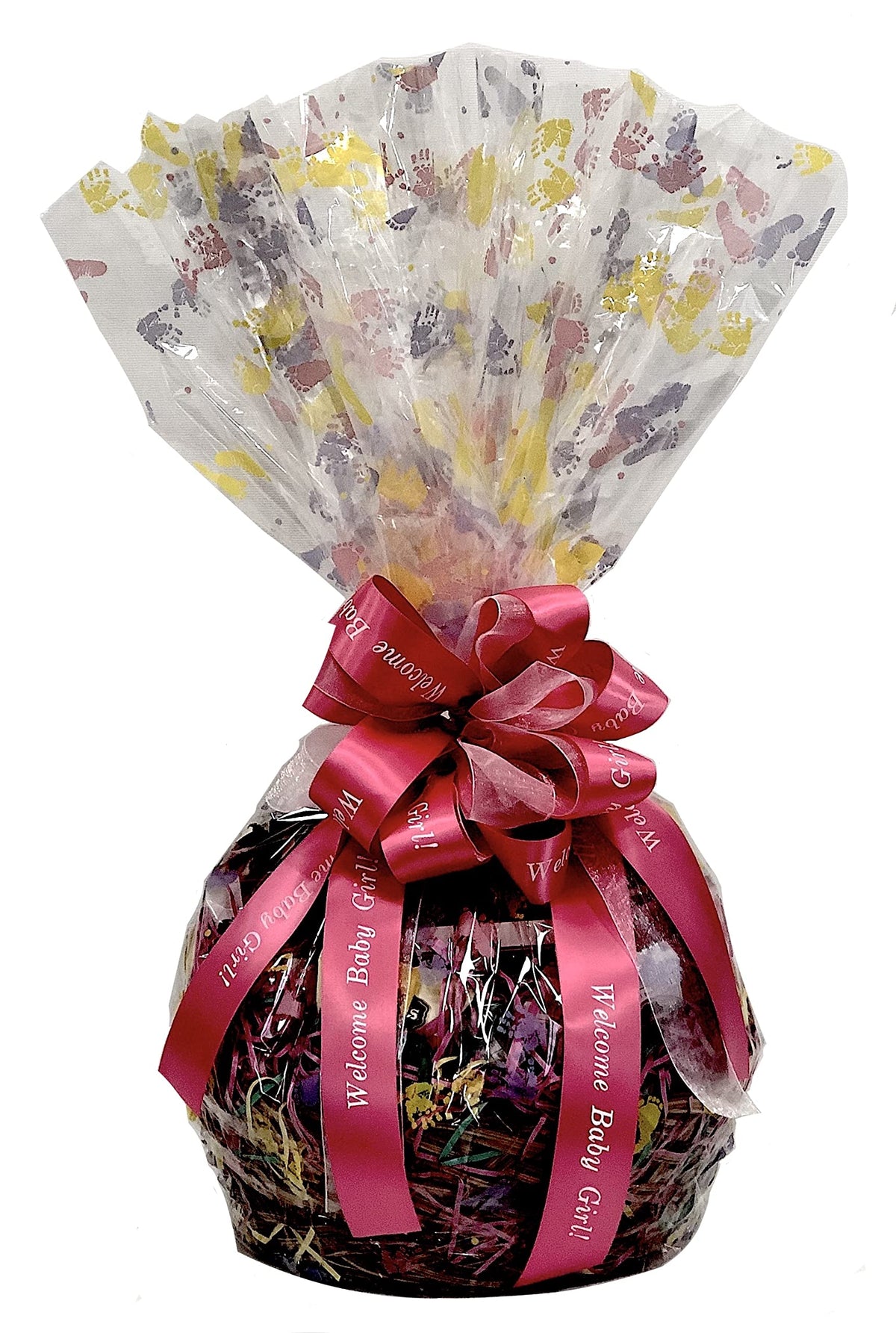 Hand-Crafted 43 Piece customizable chocolate gift basket of gourmet chocolates, cookies, and crunches. Tasty treats selected for businesses, clients