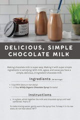 Wildly Organic Chocolate Syrup 20 Oz - Organic, Dairy-Free, Fair Trade, Non-GMO, Kosher, Vegan, Premium Rich Chocolate Flavor - Perfect for Ice Cream