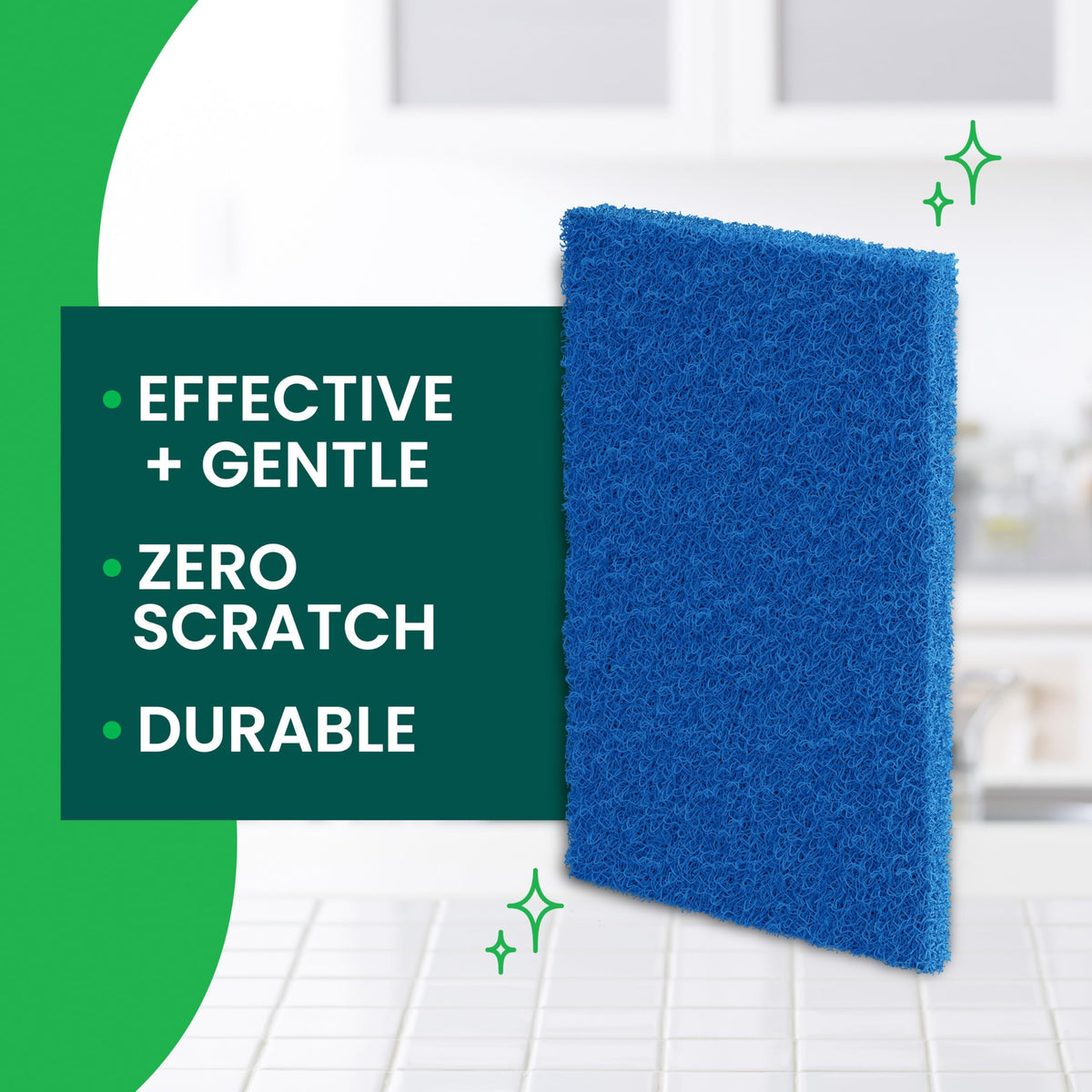 3M 623-10 Multi-Purpose No-Scratch Scouring Pad, 3-Pk. - Quantity 14