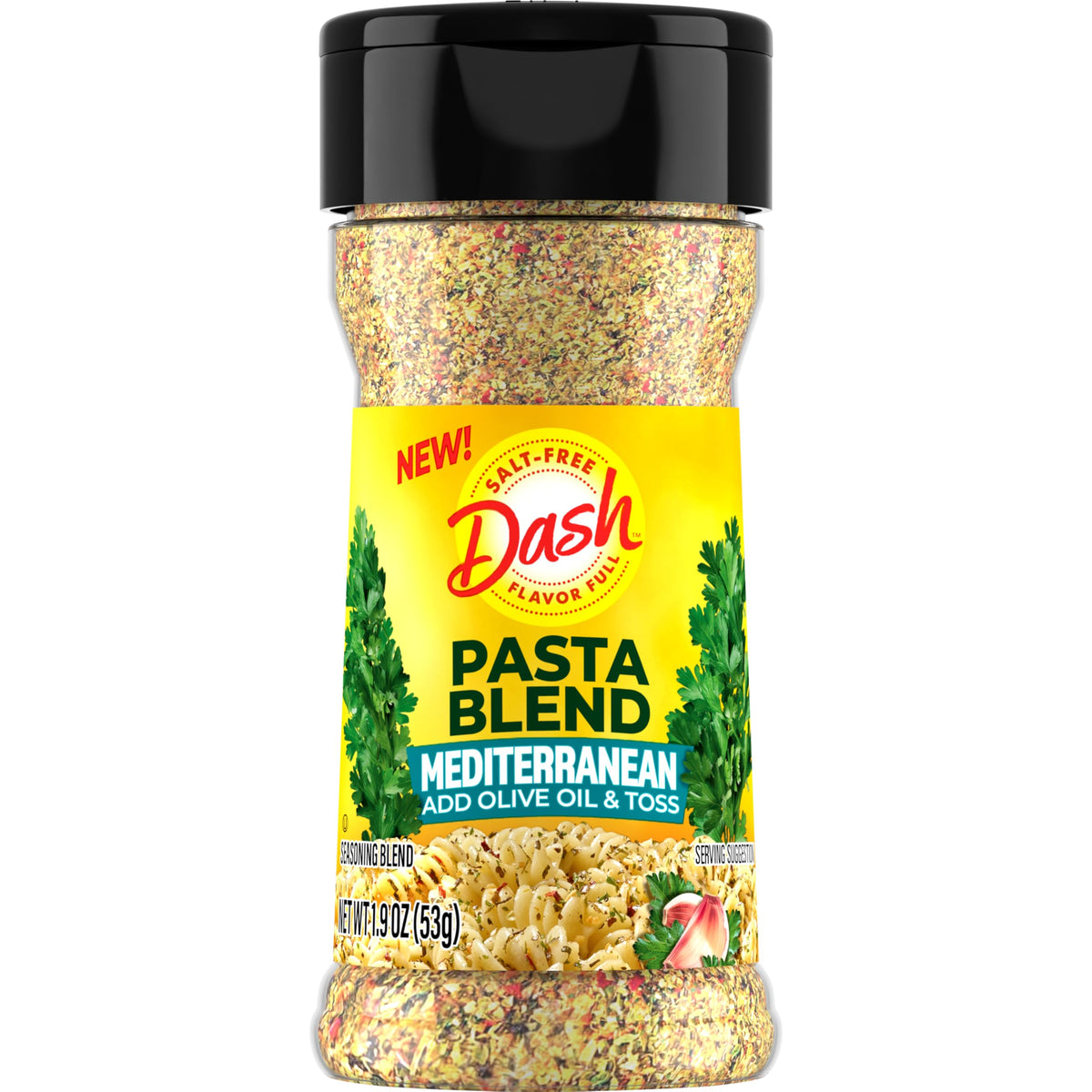 Dash Salt-Free Pasta Seasoning Blends, Mediterranean, 1.9 Ounce