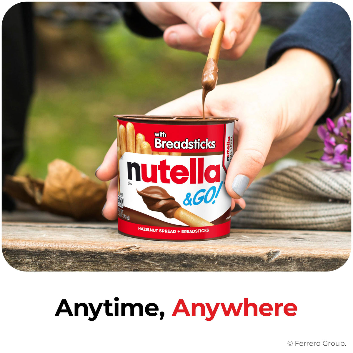 Nutella & Go Hazelnut Spread and Breadsticks, 7.3 oz