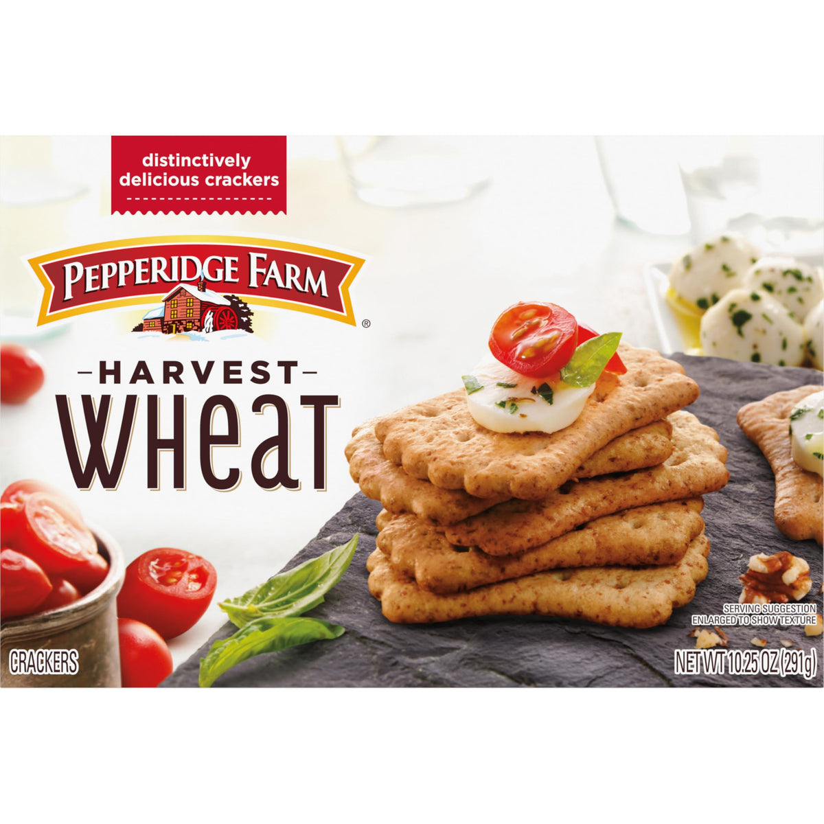 Pepperidge Farm Harvest Wheat Distinctive Crackers 10.25 oz (Pack of 2)