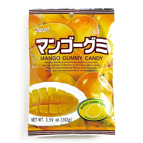 Kasugai Gummy Mangoes 3.59 oz each (1 Item Per Order)