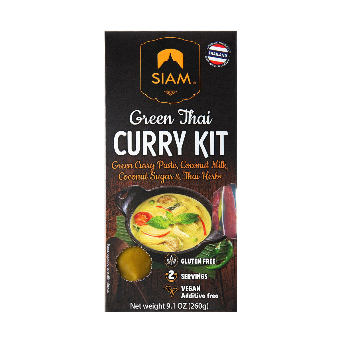 SIAM Thai Curry Kit, 9.1 oz (260g) CASE OF 6 (Green)