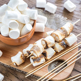 2 Pounds of Large White Marshmallows with Bonus Roasting Sticks - Made with Natural Vanilla, No Artificial Flavors - Great for Campfires, S'Mores