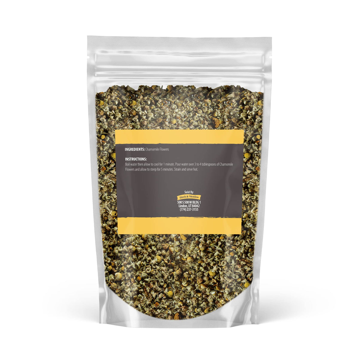 BIRCH & MEADOW Chamomile Flowers, 8 oz, Whole & Dried, Herbal Tea