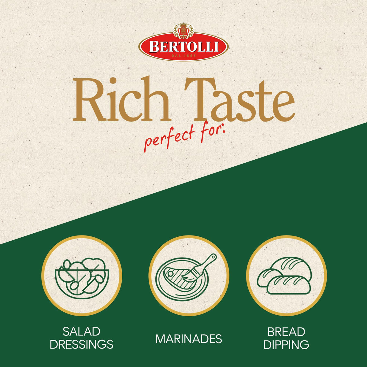 Bertolli Extra Virgin Olive Oil, Rich Taste, 50.7 fl oz