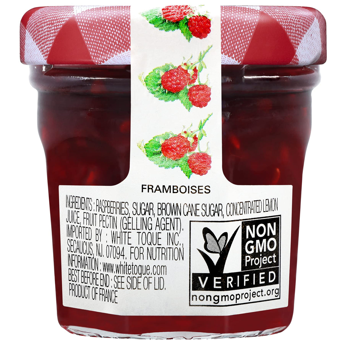 Bonne Maman Raspberry Preserves, Mini Jars (Pack of 60 jars)
