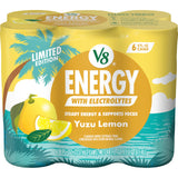 V8 Energy Yuzu Lemon Energy Drink, 8 fl oz Can, 6 pack