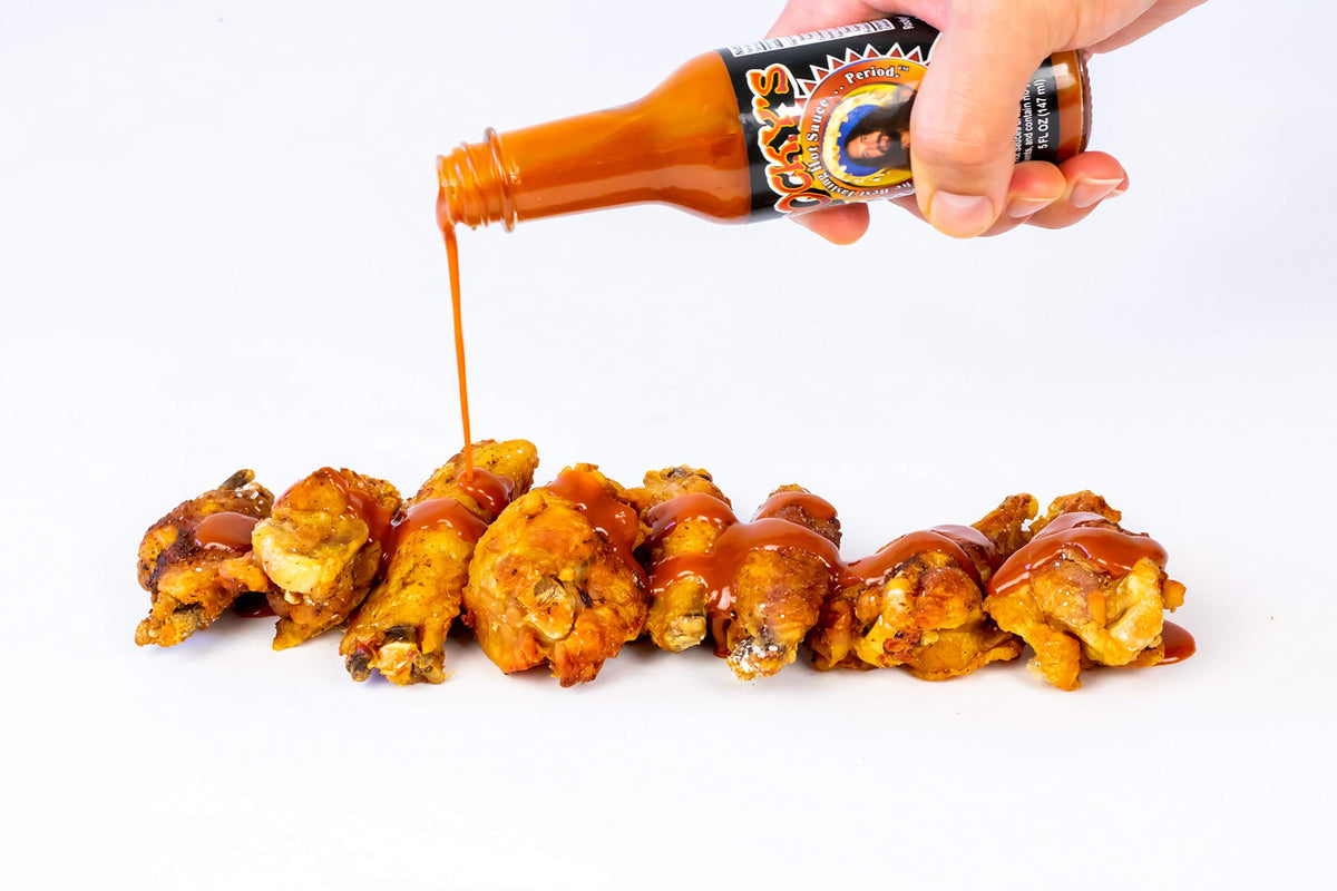Rocky's Bacon Hot Sauce - Gourmet Red Chili Sauce with Perfectly Balanced Heat - Great Hot Sauce Gift and Wing Sauce - 5 oz