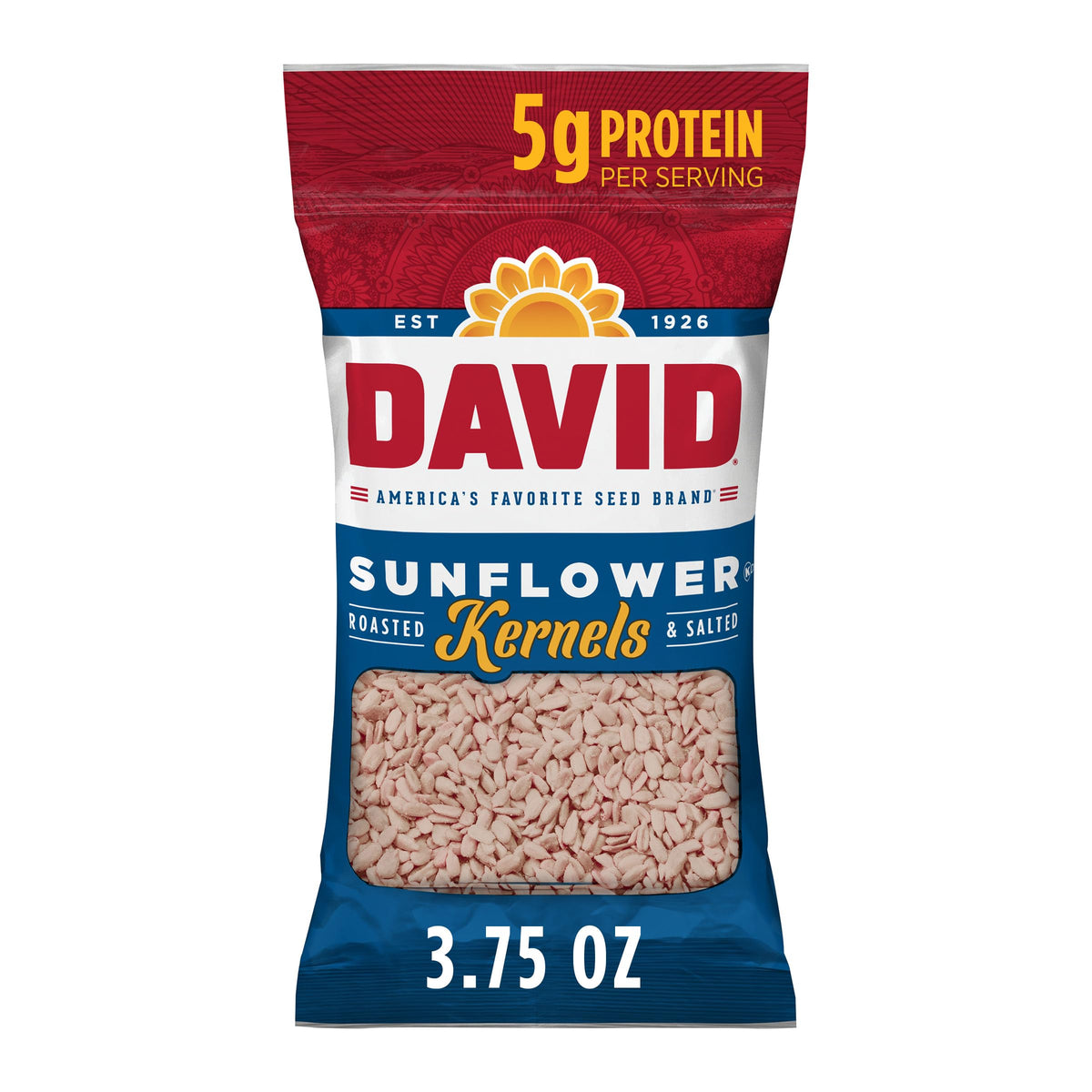 DAVID Sunflower Kernels, Original Flavor, 3.75 oz.