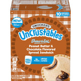 Smucker's Uncrustables Peanut Butter & Chocolate Flavored Spread Frozen Sandwiches, Individually Wrapped, 120 Count