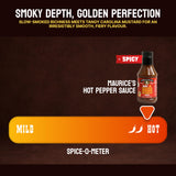 Maurice’s Southern Gold BBQ Sauce, Hot Pepper- Carolina Gold Barbecue Sauce with Bold Pepper Heat- Authentic Southern Carolina Barbeque Dressing