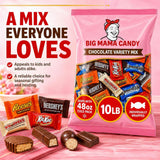 Big Mama Candy Bulk Chocolate Variety Pack, Individually Wrapped 10 lb