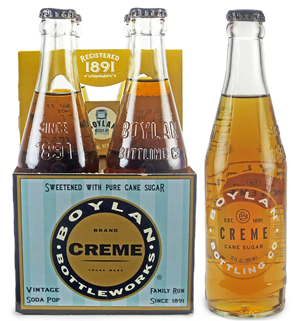 Boylan Soda, Cream, 12 Fl. Oz., 12 Count