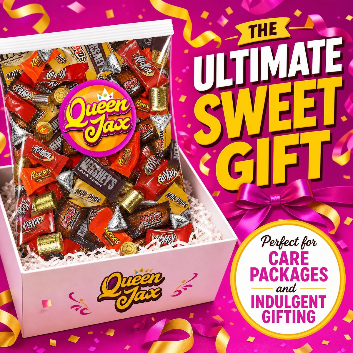Assorted Chocolate Candy Variety Pack - 12 Lb Bulk Candy Chocolate Mix - Individually Wrapped Chocolate Sweets - Variety - Cold Pack Included