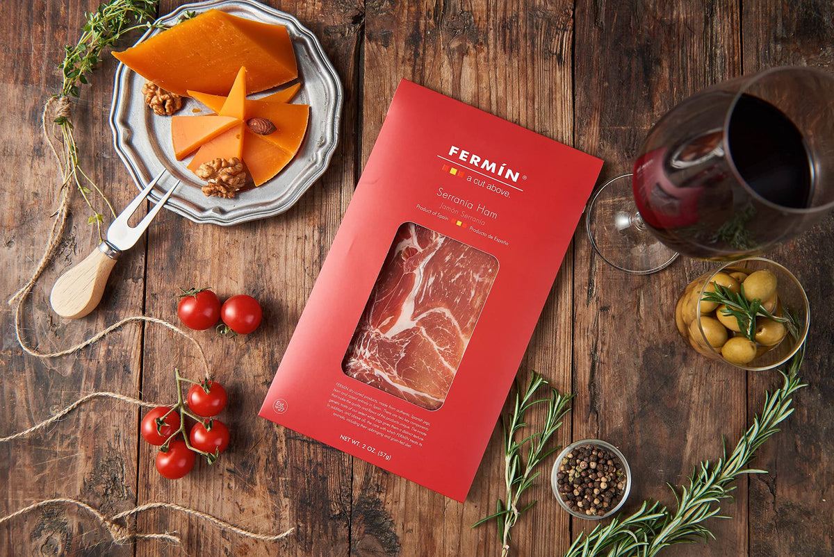 Serrano Ham Sliced 2 oz 4-pack by Fermin