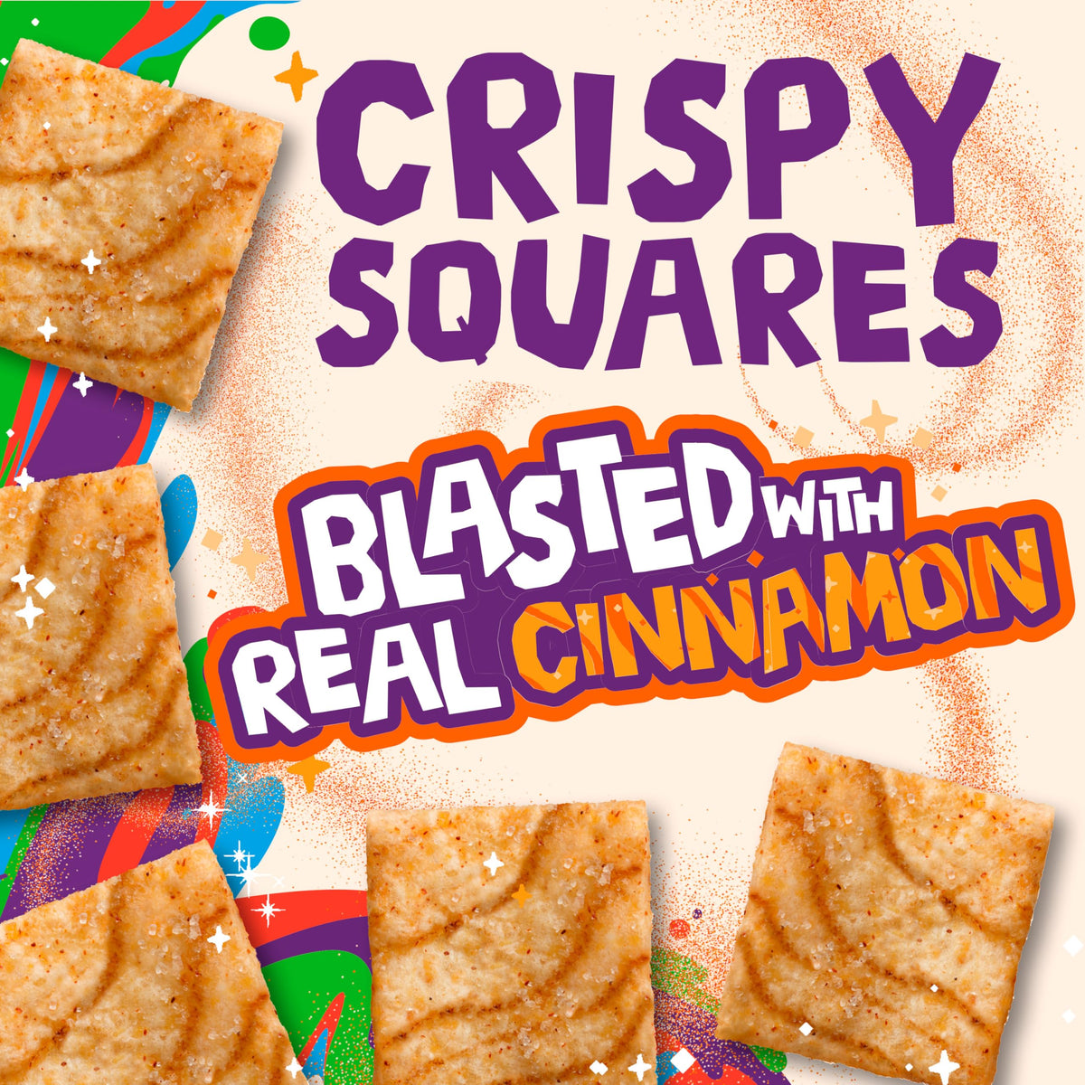 Cinnamon Toast Crunch Breakfast Cereal, Crispy Cinnamon Cereal, Large Size, 16.8 oz