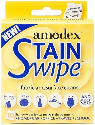 Amodex Products 10029 Stain Swipe Surface Cleaner Towelettes 10/Pkg