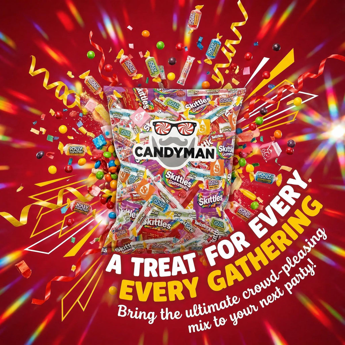 CANDYMAN Candy Variety Pack, Bulk Candy, Piñata Candy, 2 lb