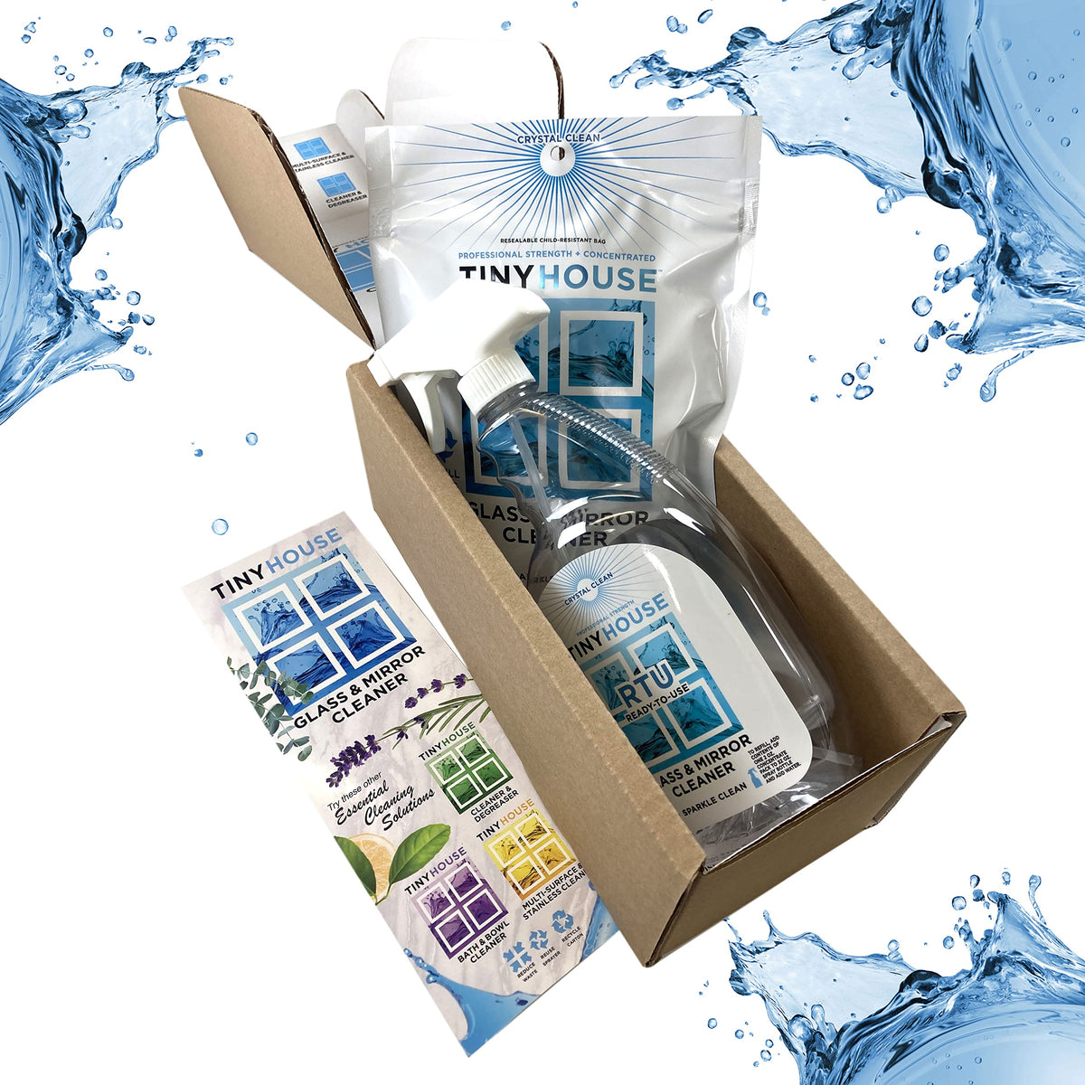Tiny House Glass & Mirror Cleaner Kit