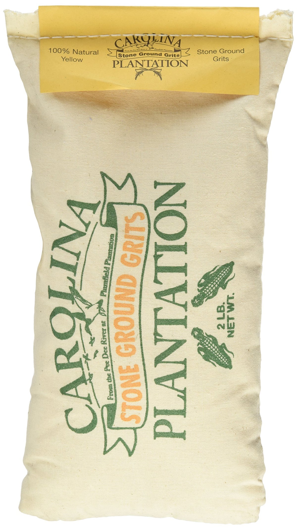 Carolina Plantation Stone Ground Yellow Grits, 32 OZ