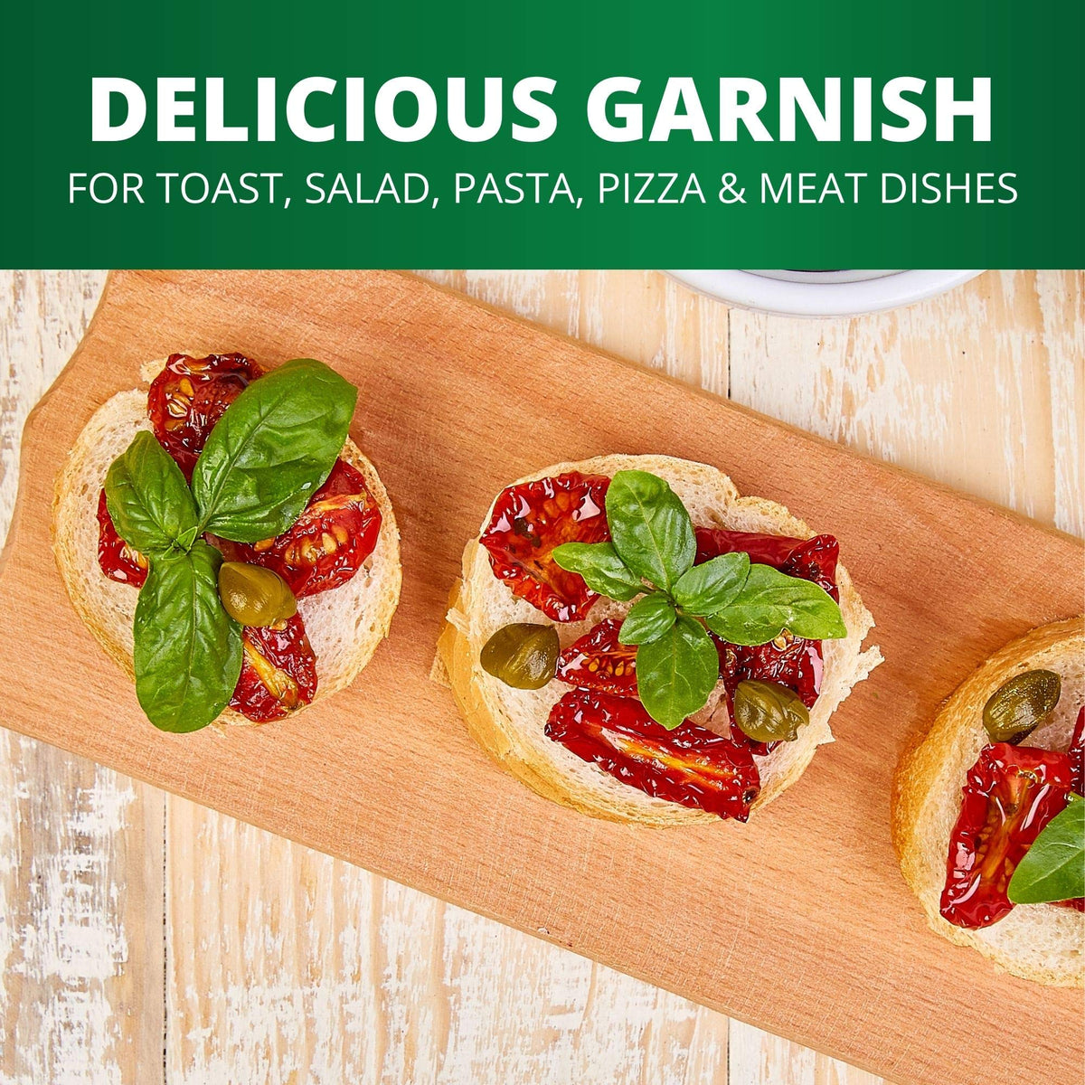 Pickerfresh Julienne Cut Sun-Dried Tomatoes In Oil with Herbs - Sulphite Free - Gourmet Sun-Dried Tomato Slices - Non-GMO, No Artificial Color & No