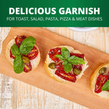Pickerfresh Julienne Cut Sun-Dried Tomatoes In Oil with Herbs - Sulphite Free - Gourmet Sun-Dried Tomato Slices - Non-GMO, No Artificial Color & No