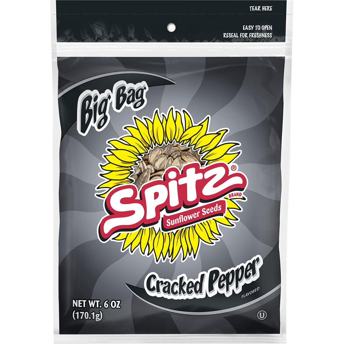 Spitz Sunflower Seeds, Cracked Pepper, 6oz Bag