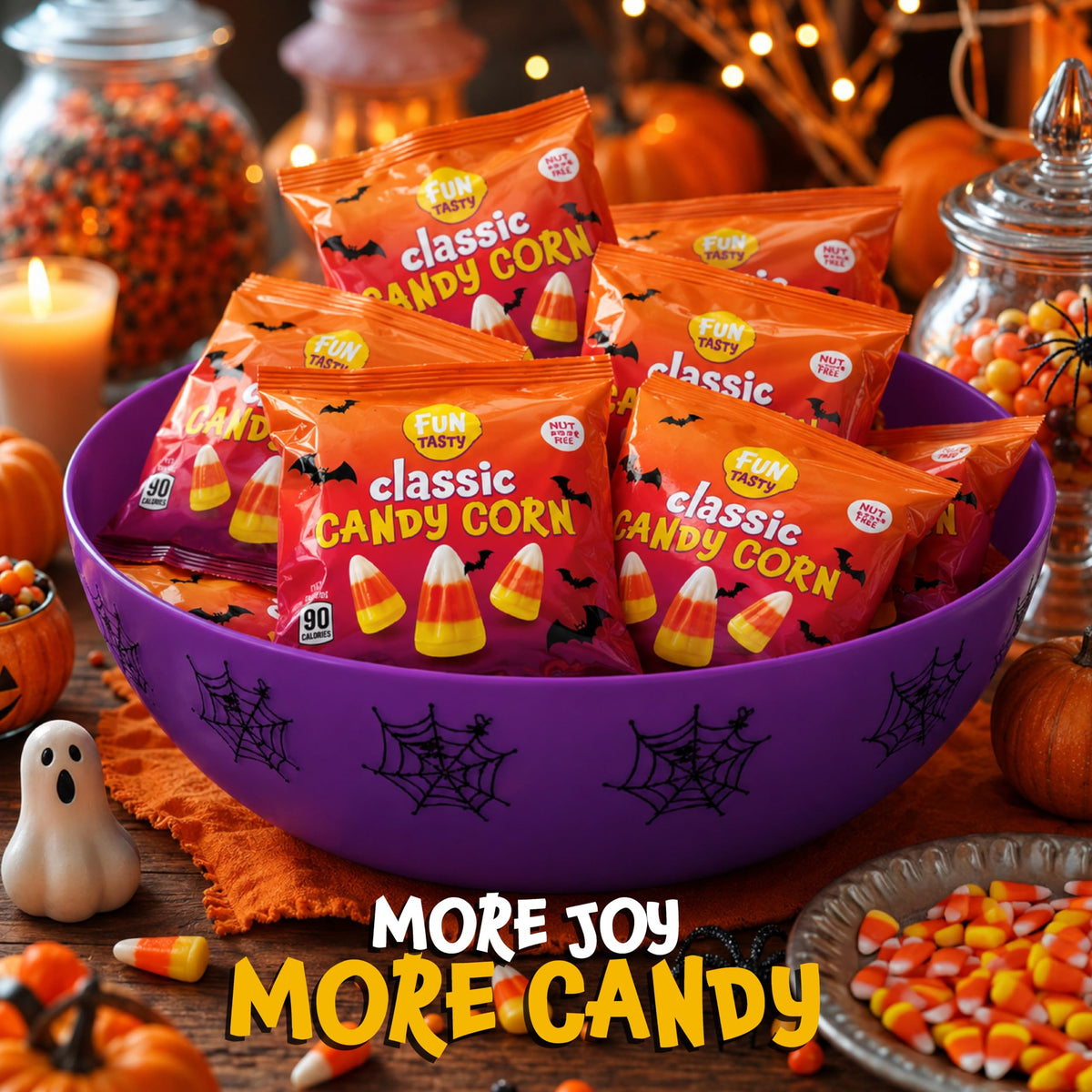 Candy Corn, Halloween Candy Individually Wrapped - 24 Packs