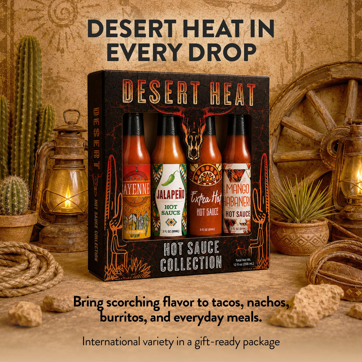 Desert Heat 4 Hot Sauce Variety Pack
