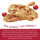 Nonni's THINaddictives Cranberry Almond Nut Cookies with Real Fruit, Sweet Crunchy & Chewy Crisps, 6 Boxes of 6 On-the-Go Packs (108 Cookies Total)