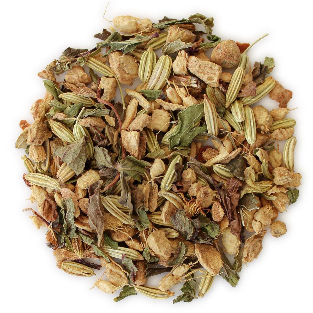 Teabloom Digestive Comfort Loose Leaf Herbal Tea with Chamomile, Fennel & Ginger | Caffeine-Free Soothing Botanical Blend | Canister Makes 35-50 Cups
