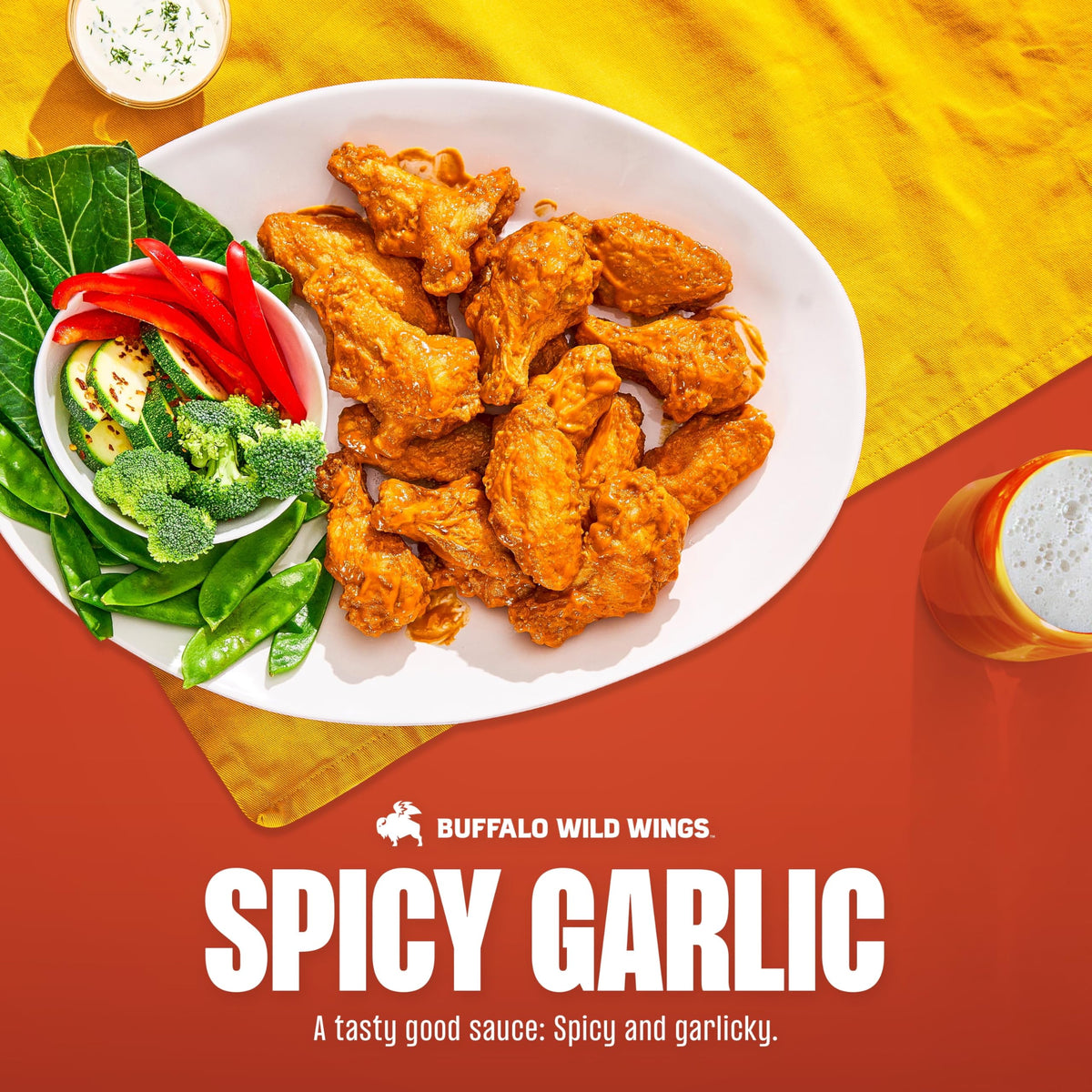 Buffalo Wild Wings Spicy Garlic Buffalo Sauce, 12 fl. oz.
