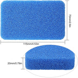 Silicone Sponges Kitchen Scrubber, Sponges for Dishes, Fragrance Free, Odor Free, 10 PCS Non-Scratch Scrub Sponges, Blue