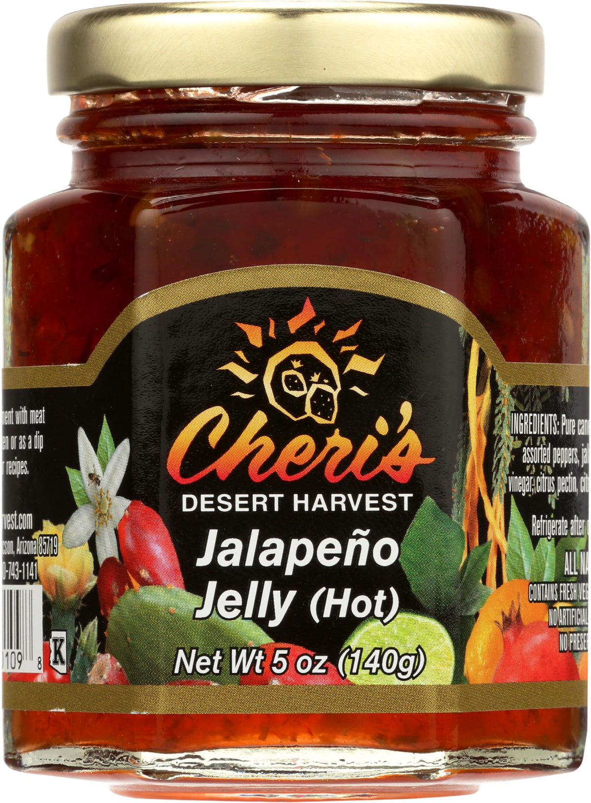 Cheris Desert Harvest, Jelly Jalapeno, 5 Ounce