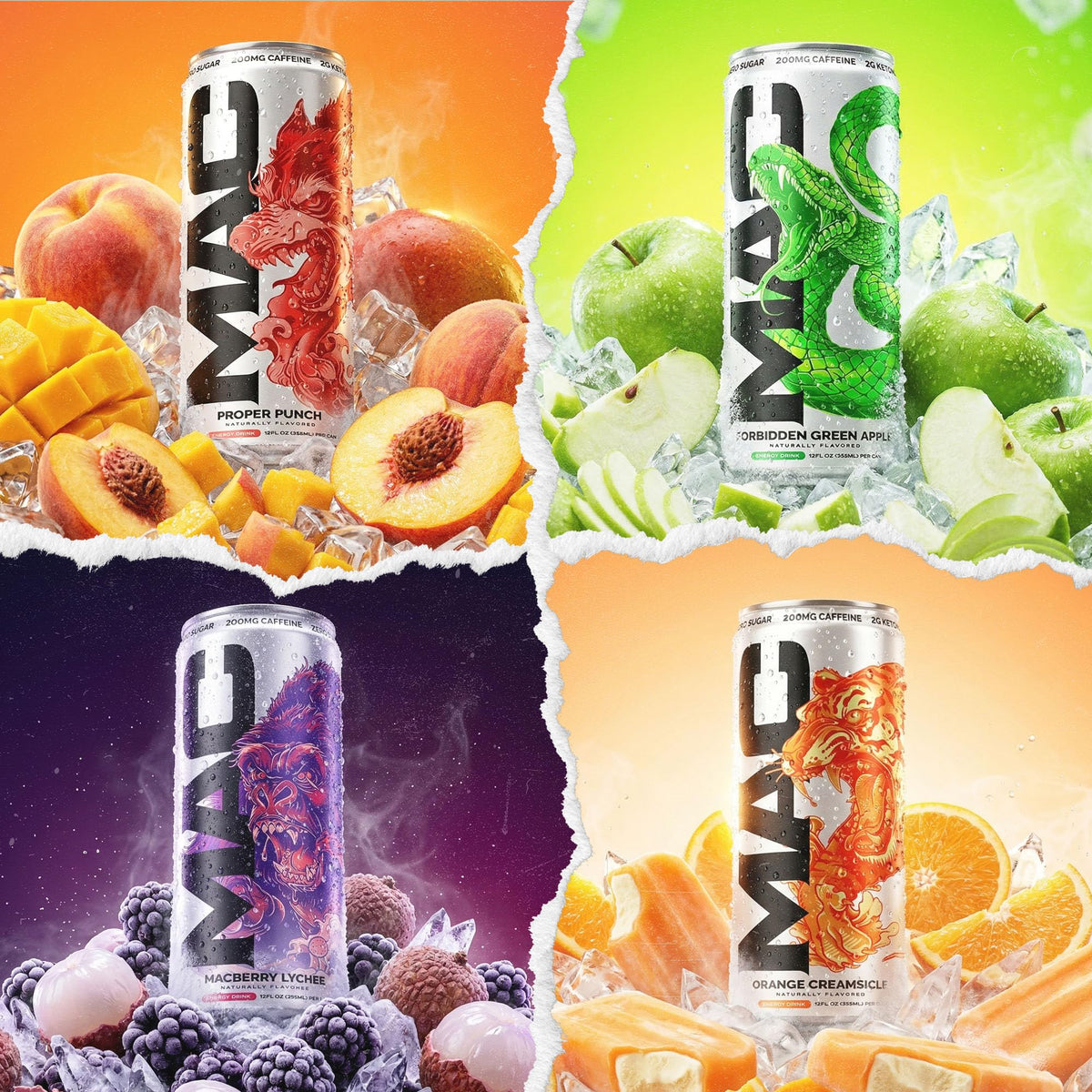 MAC Energy by Conor McGregor 4-in-1 Variety Pack Sugar Free Energy Drink