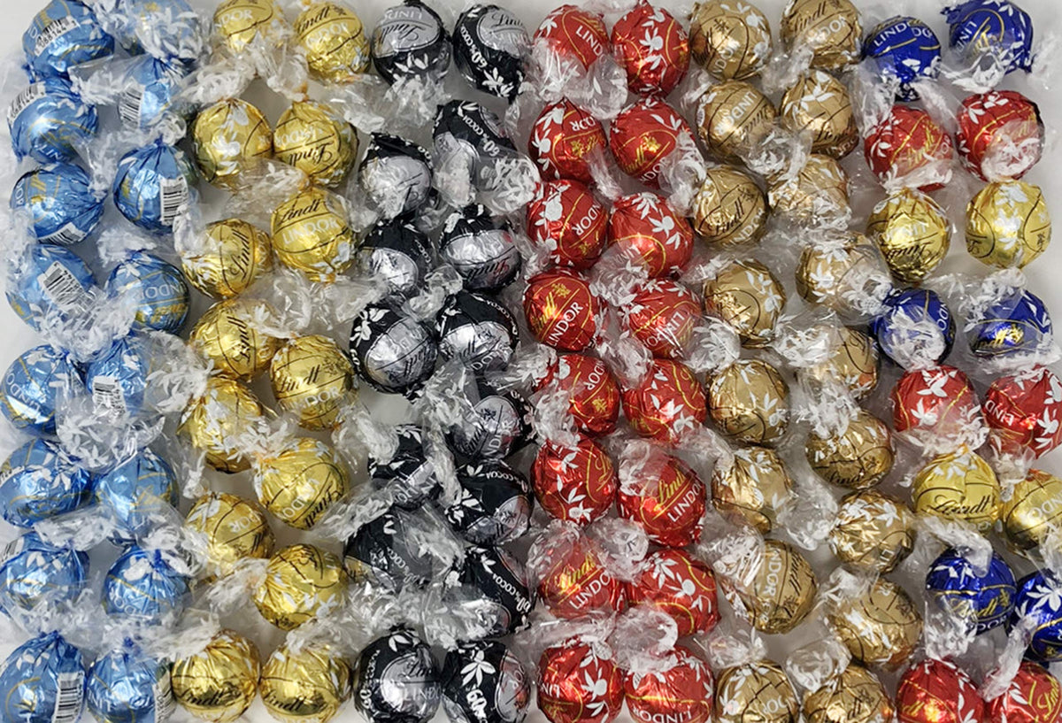 Lindt Lindor Assorted Flavored Truffles, Perfect for Parties Birthdays Engagements Weddings and More Occasions and Events, 100 Count
