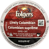 Folgers Lively Colombian Coffee K-Cups, 24 Count (Pack of 2)