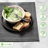 Ecovita 100% Compostable Paper Bowls [12 oz.] - 150 Disposable Bowls Eco Friendly Sturdy Tree Free Liquid and Heat Resistant Alternative to Plastic or