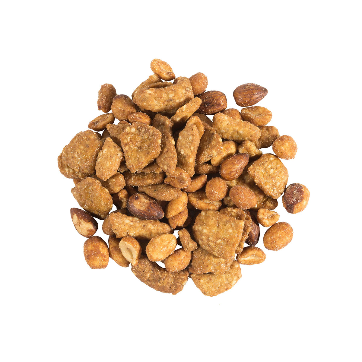 "OliveNation Honey Roasted Nut and Sesame Party Mix, Sweet Salty Nutty Crunchy Pub Mix Bar Snack Blend - 8 ounces"