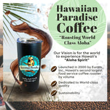 Hawaiian Paradise Coffee Ground - Medium Roast -100% Arabica Coffee Premium Rich Flavored Bold Signature Brewed Coffee from the Finest Beans (Paradise
