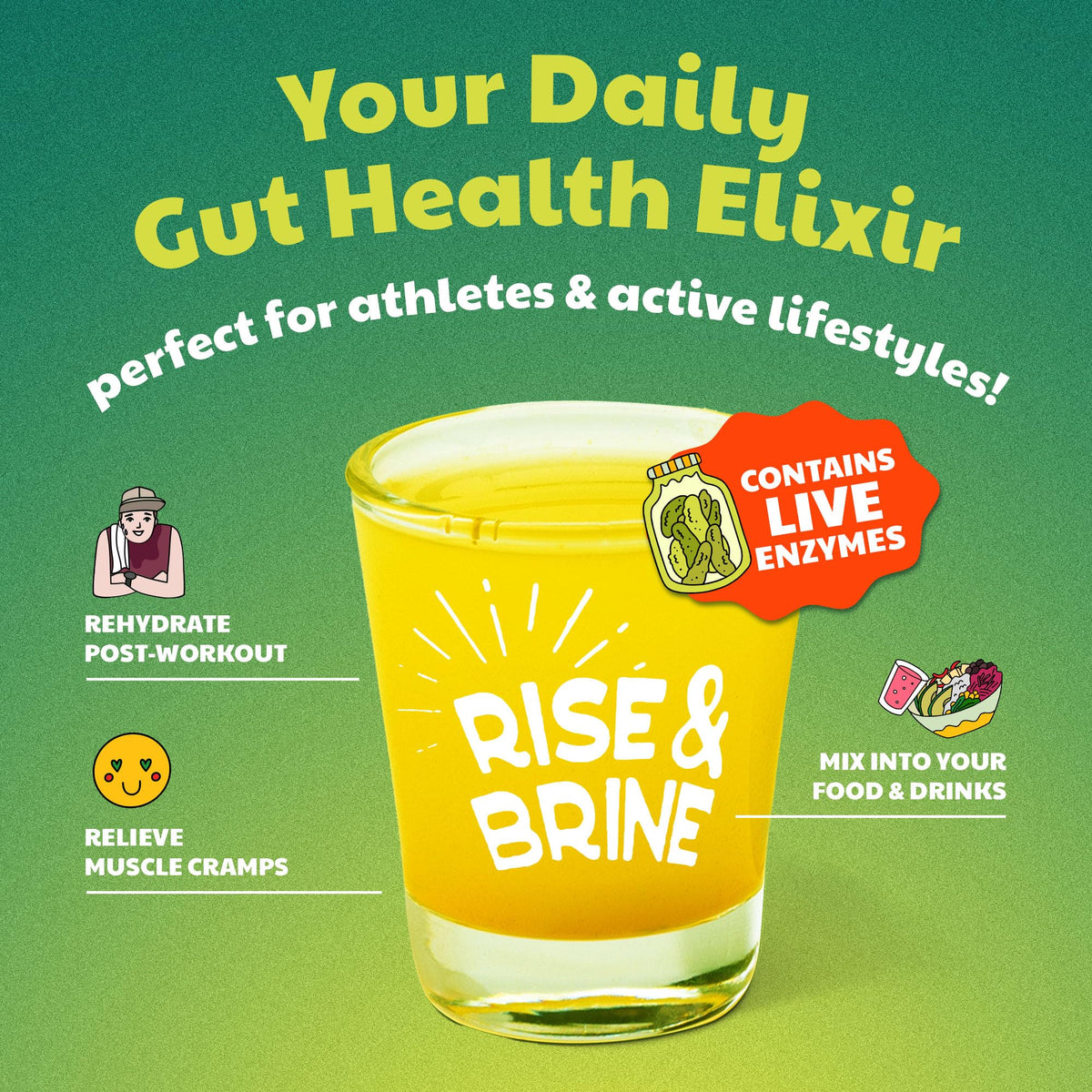 Olive My Pickle Probiotic Dill Pickle Juice Shots | 3-Pack Bundle of Natural Probiotic Turmeric & Cracked Black Pepper Dill Pickle Juice for Leg