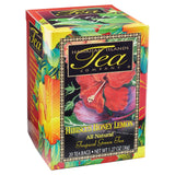 Hawaiian Islands Tea Company Hibiscus Honey Lemon Tropical Green Tea, All Natural - 20 Teabags (1 Box)
