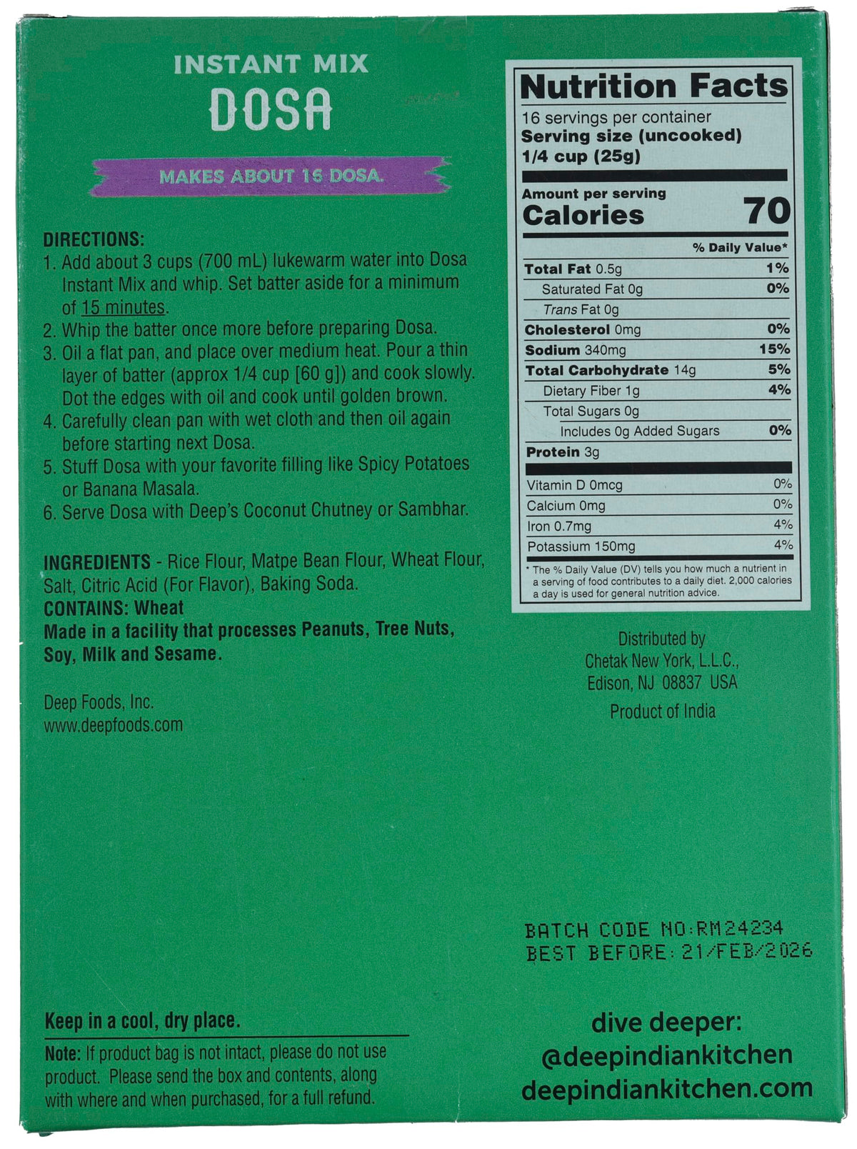 Dosa Mix (14.1oz)