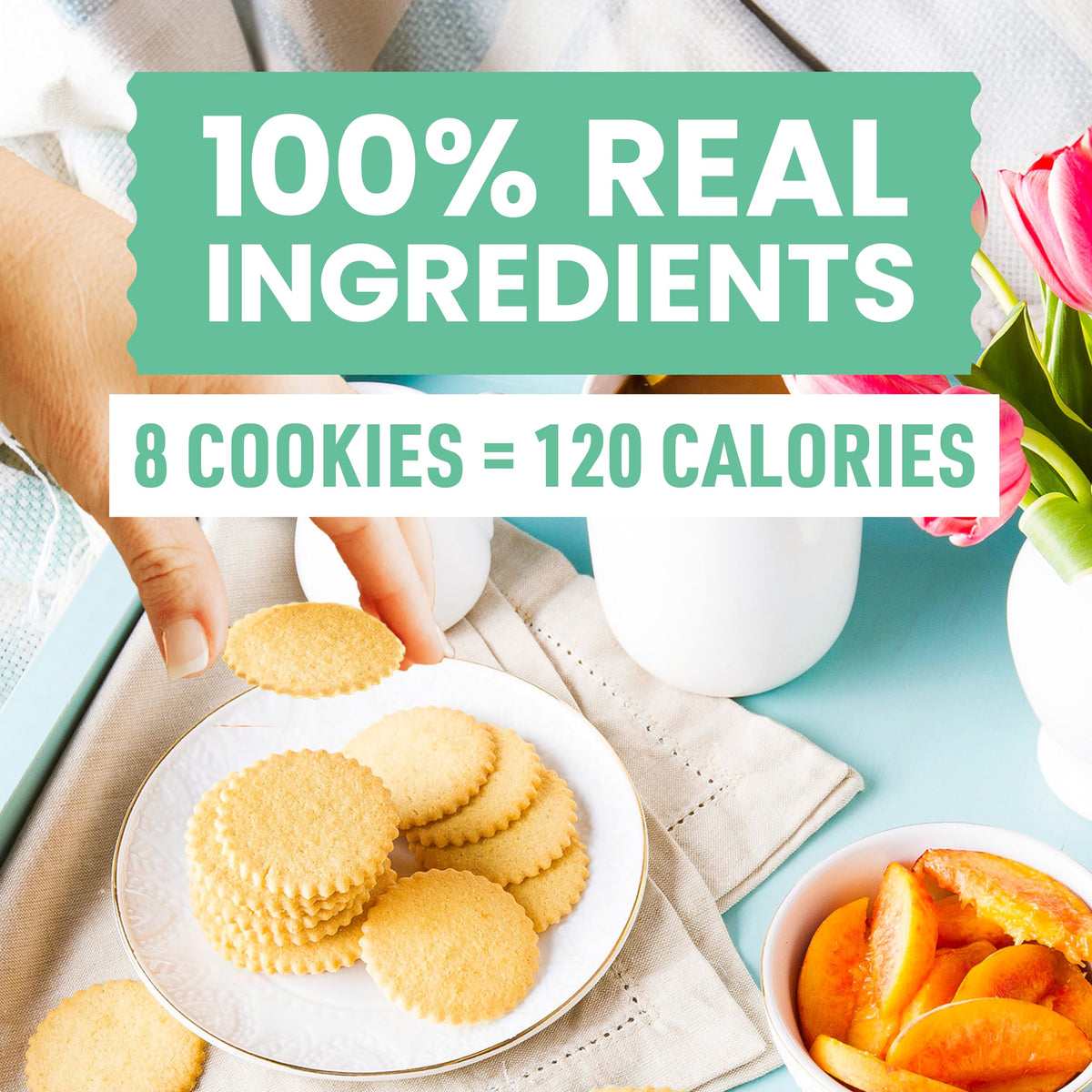 Dewey's Bakery Meyer Lemon, Key Lime and Vanilla Moravian Cookie Thin Variety Pack, Bakery Fresh with Real Simple Ingredients, Low Calorie Snack, No