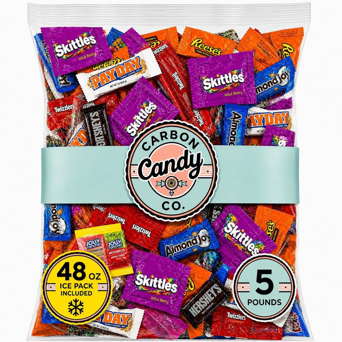 Bulk Pinata Candy & Chocolate Variety Pack, 5 Lb Individually Wrapped Mix